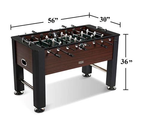 regulation size foosball table dimensions